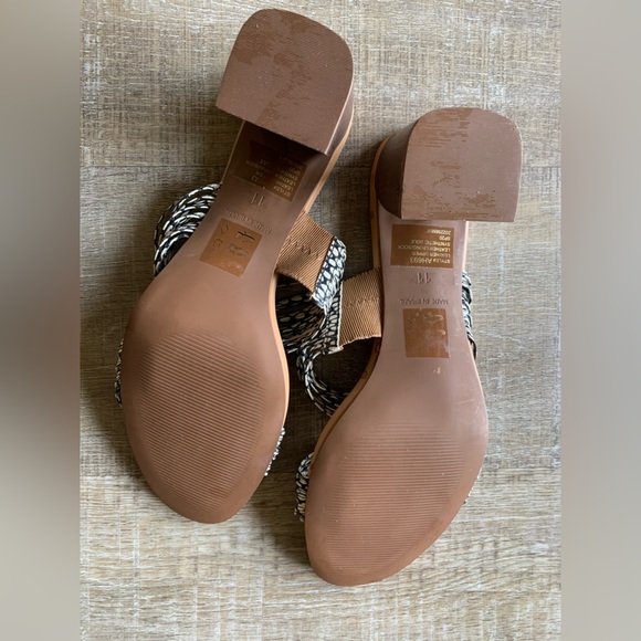 Madewell Women’s The Meg Slide Strappy Sandal Snake Embossed Leather 11 boho - Picture 12 of 12